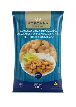 Camarão Cinza Empanado Pré-frito Noronha 300g