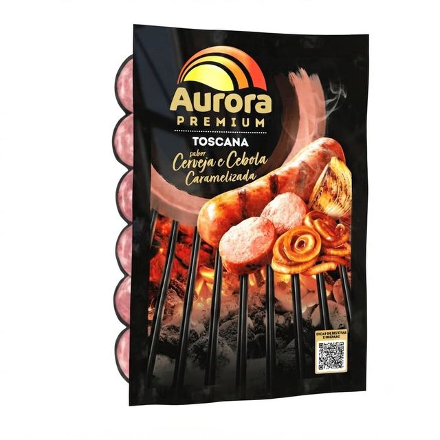 Linguiça Toscana Cerveja e Cebola Aurora 500g